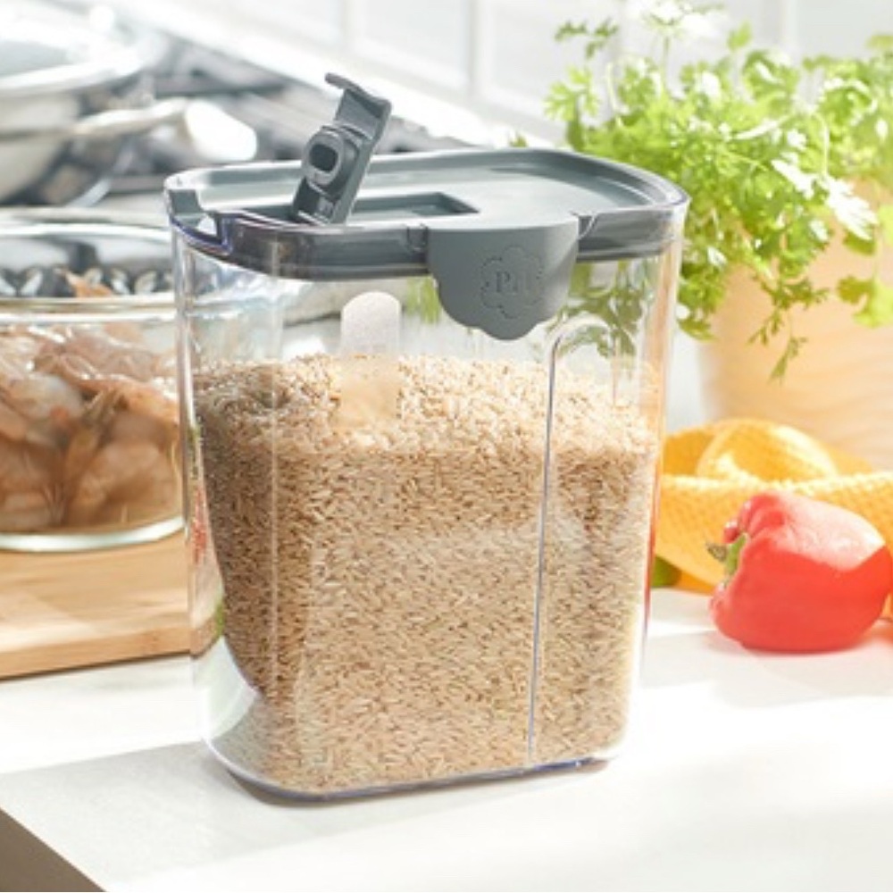 Princess House Clear and Gray Food Storage Container